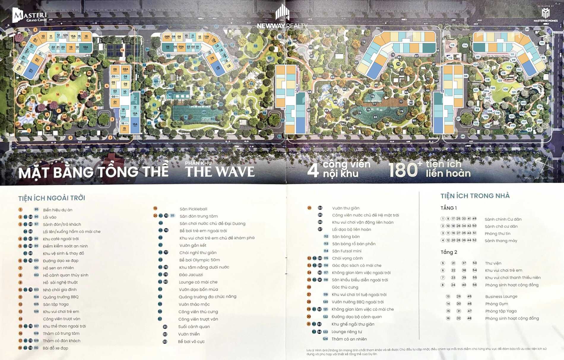 Mặt bằng tổn thể Masteri Grand Coast Ocean Park 2 Hưng Yên