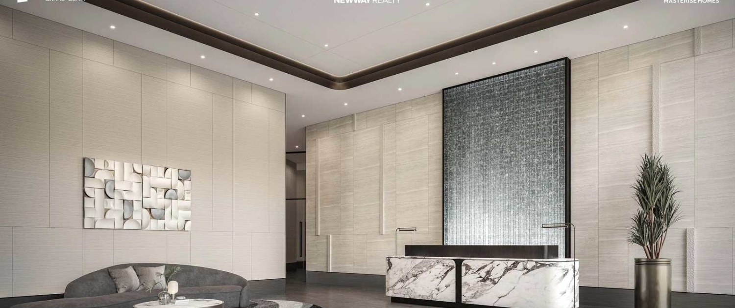 Sảnh cư dân sang trọng tại Masteri Grand Coast Ocean Park 2 Hưng Yên